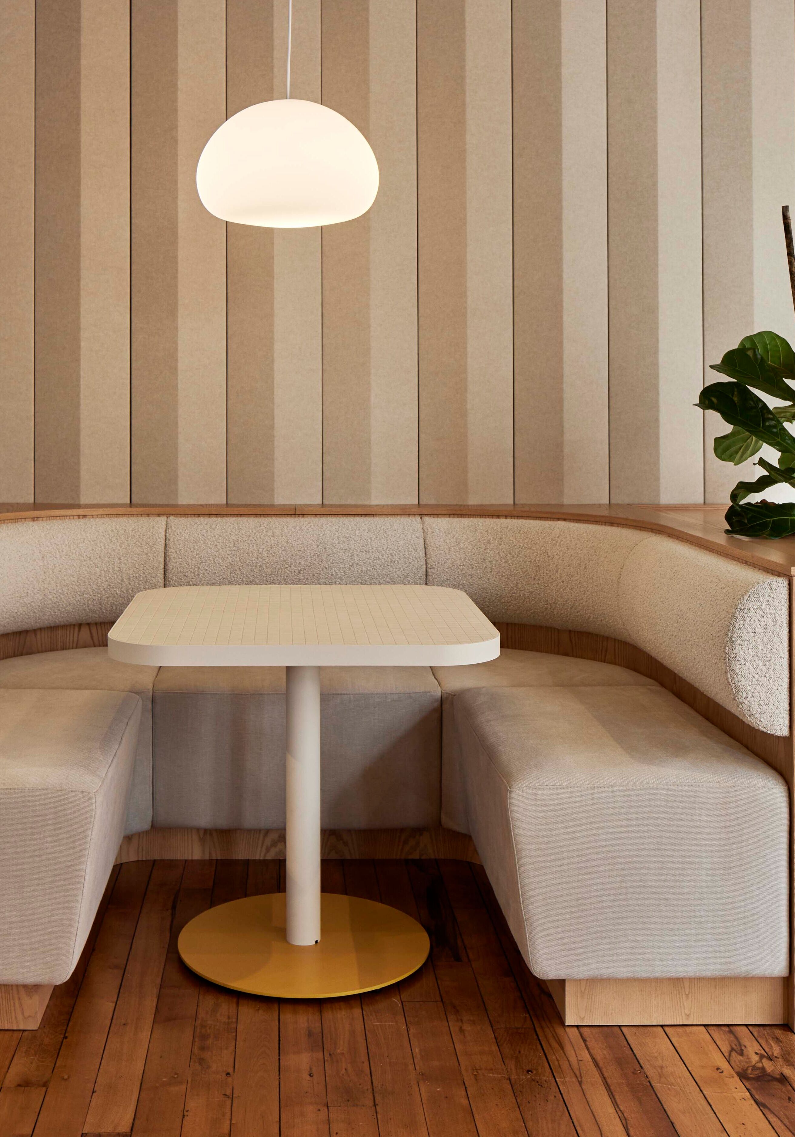 Harrows Auckland Showroom custom banquette  e