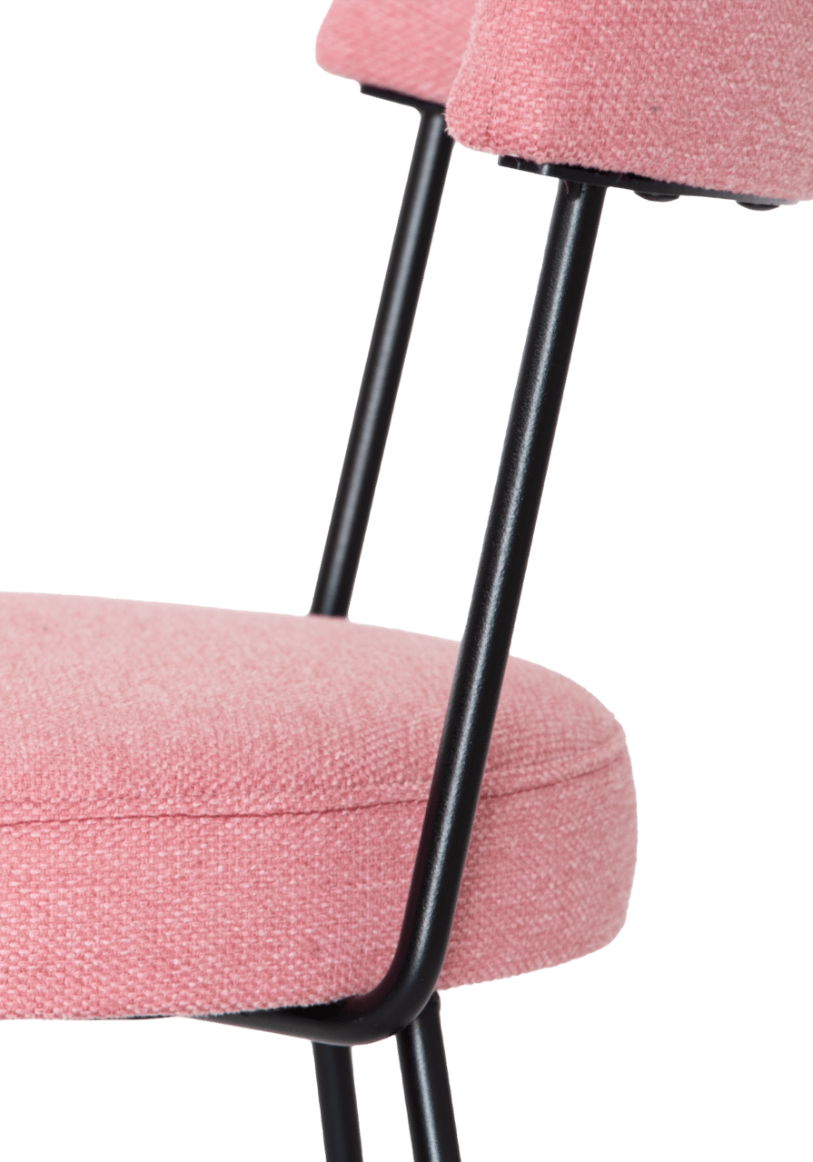 Arc Chair Pink Side Detail