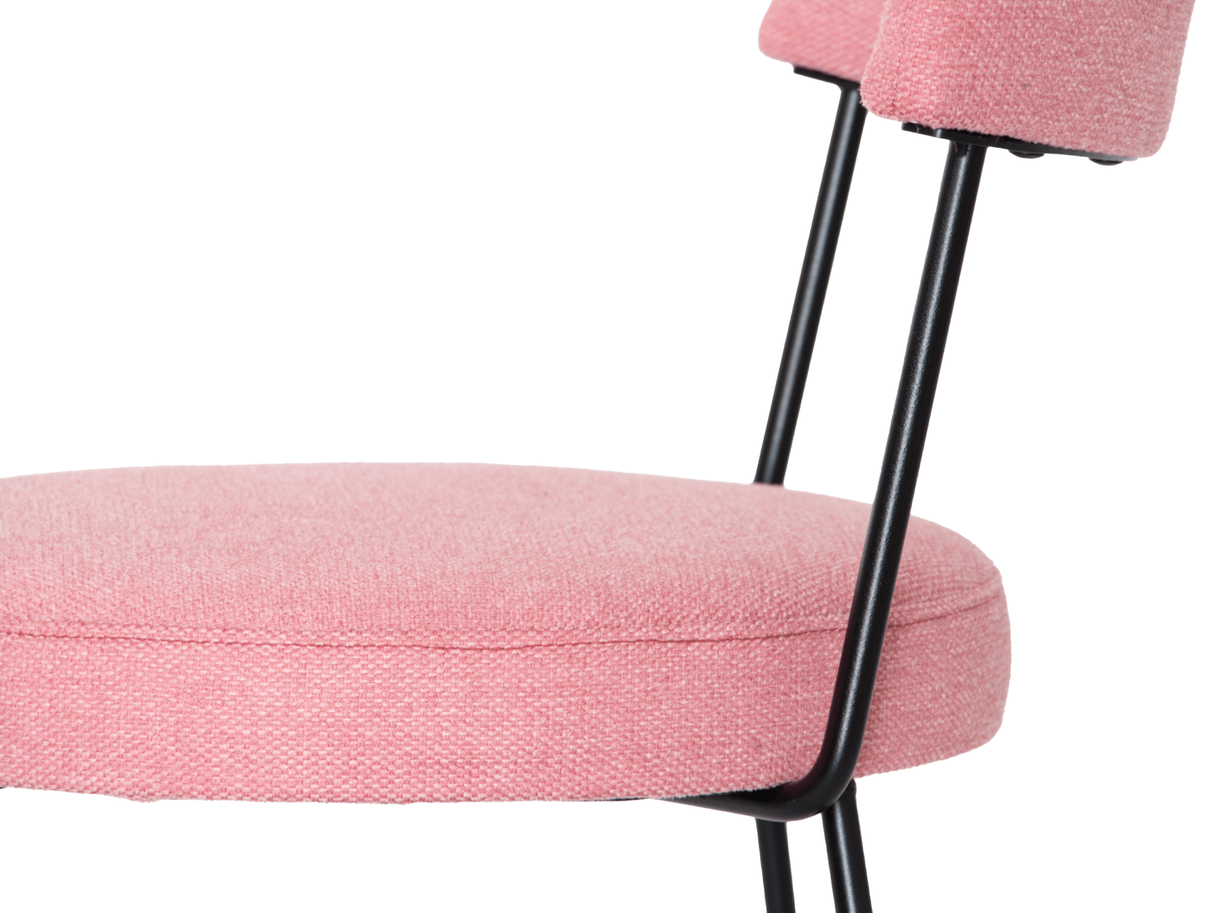 Arc Chair Pink Side Detail