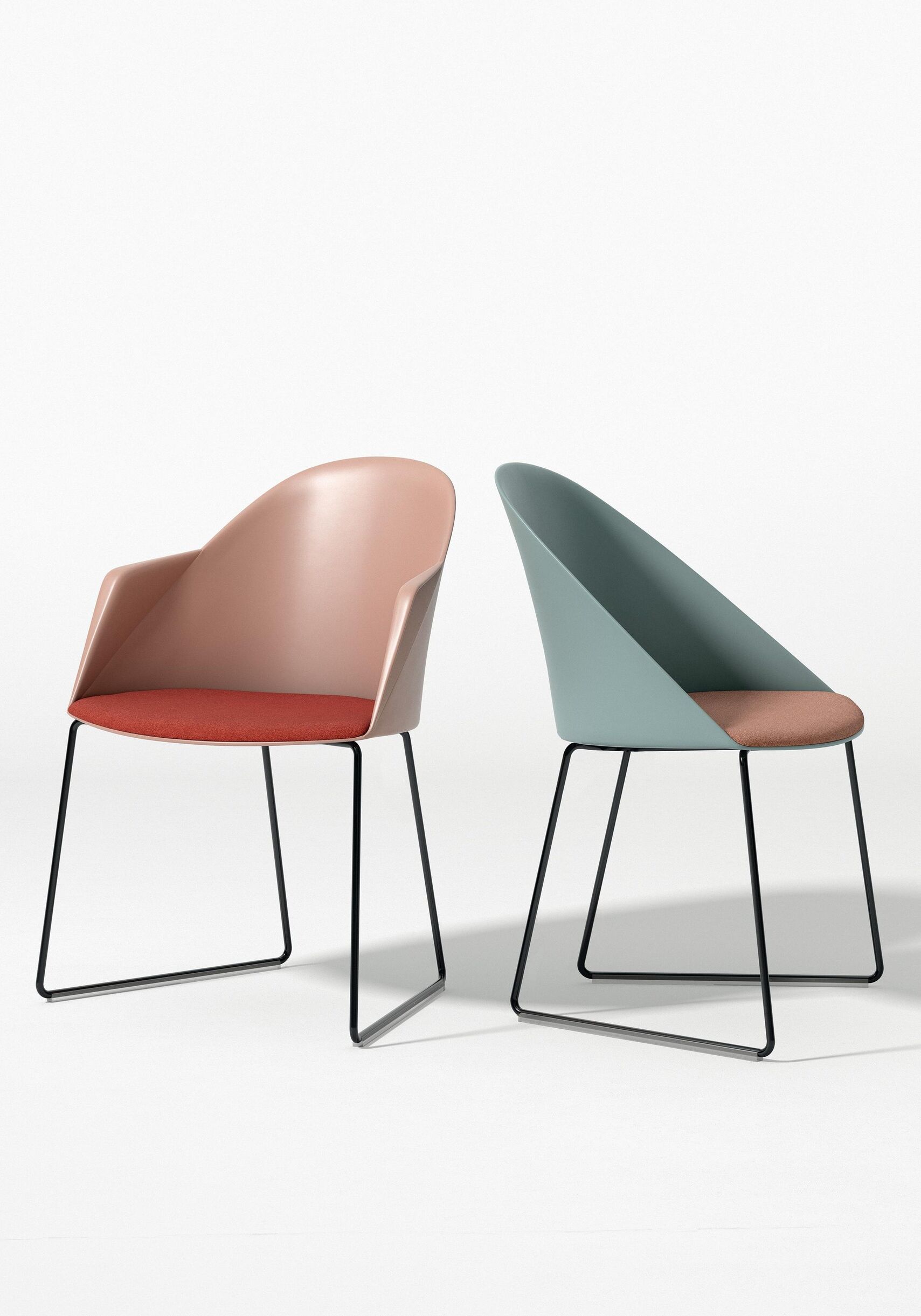 Arper Cila Armchair and Chair Pair