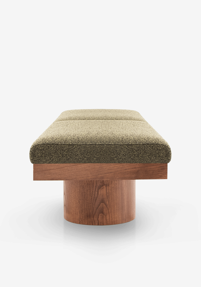 Column Banquette Bench end GIF grey