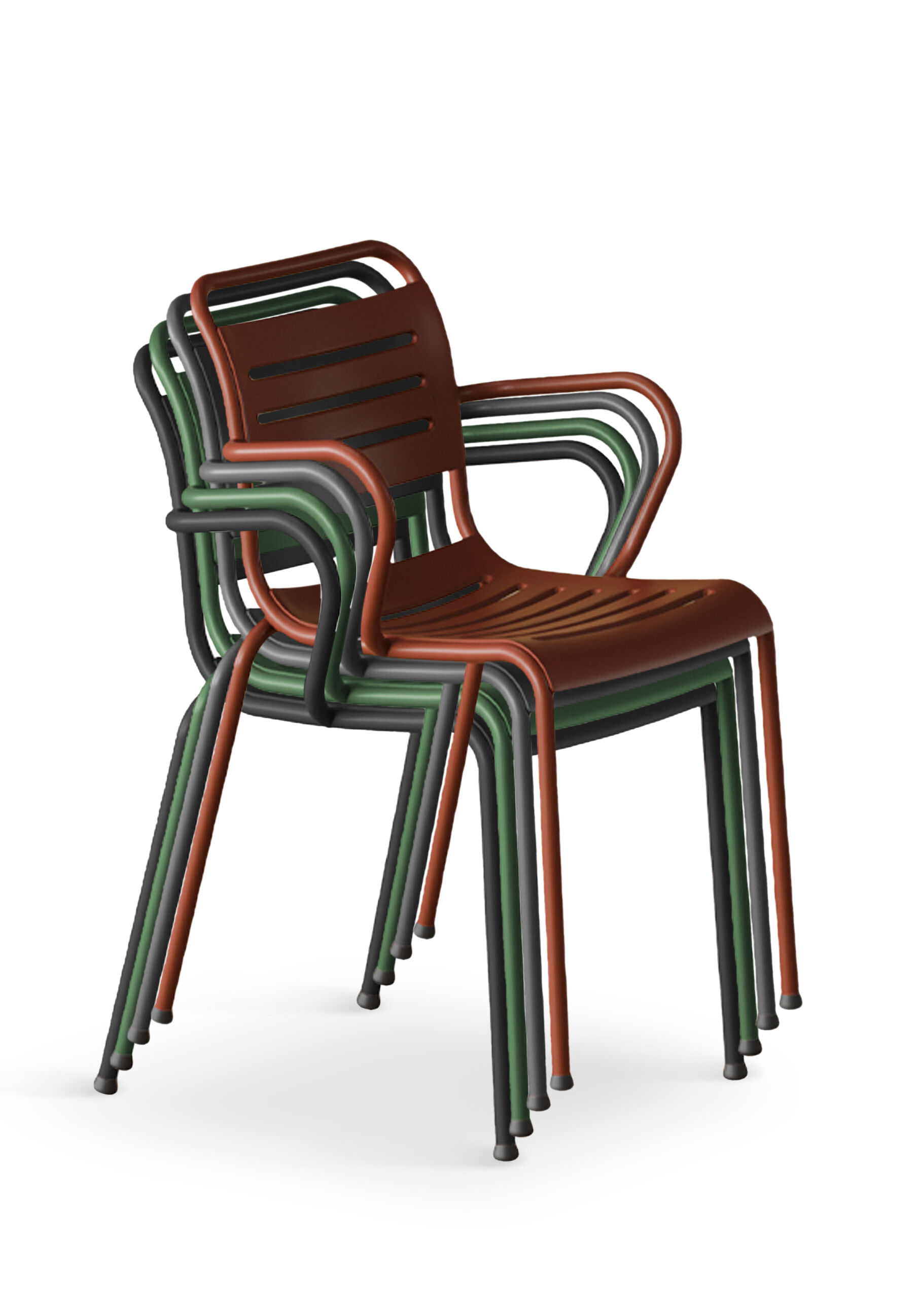 Re al  Armchair Side Front Angle Stacked