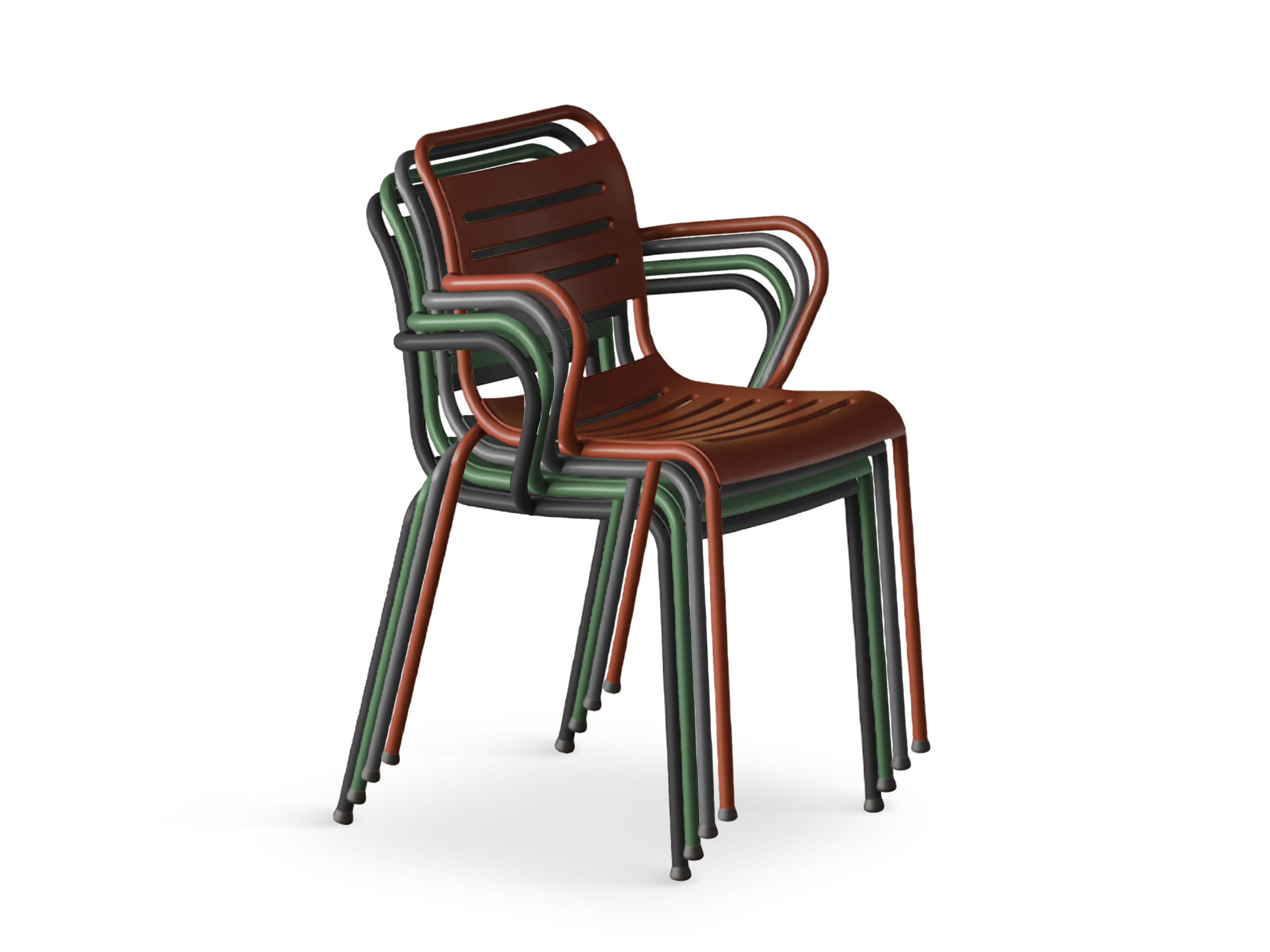 Re al  Armchair Side Front Angle Stacked
