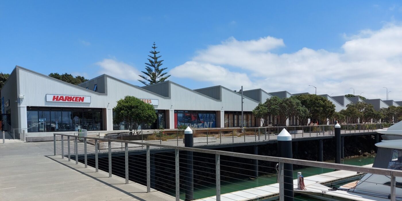 Westhaven Marine Village from pier