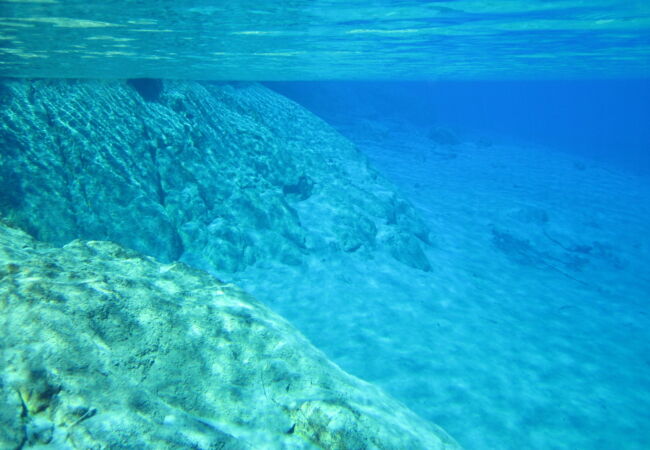 blue lake underwater 