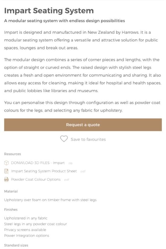 screencapture harrows co nz product impart seating system