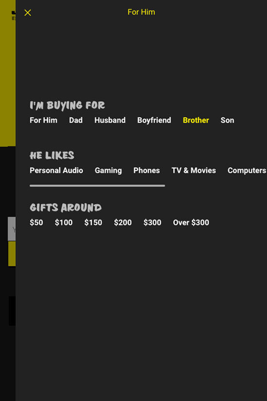 ss jbgiftguide website design for him mb